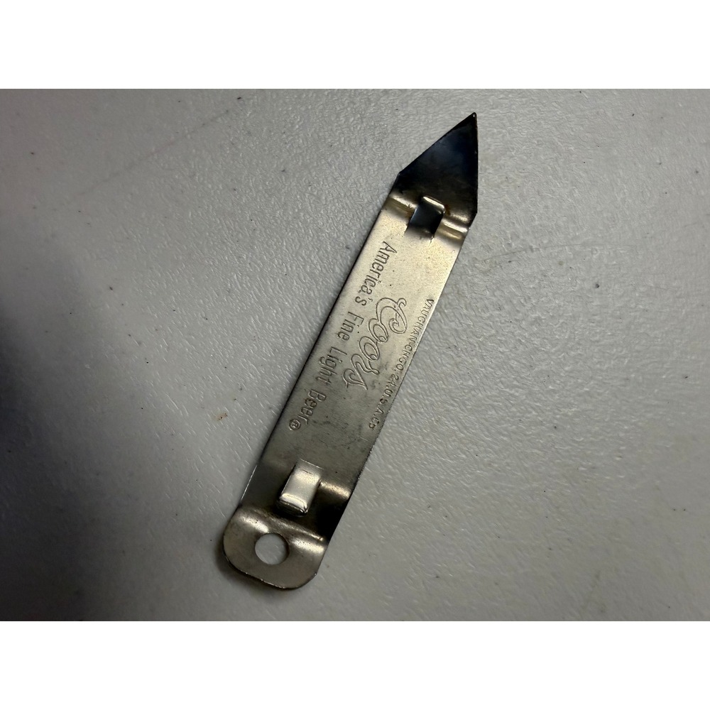 Vintage Coors‎ Beer Bottle Opener Can Tapper Vaughan Chicago Silver Metal Tool